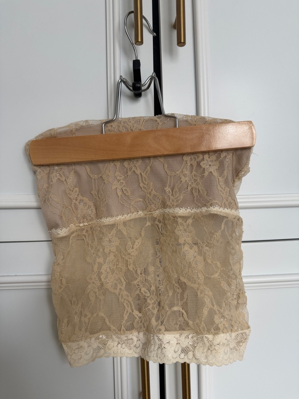 Custom made conscious brat lace top xs